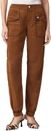 AllSaints Val Twill Cargo Pants in Cognac Brown at Nordstrom, Size 12 Us