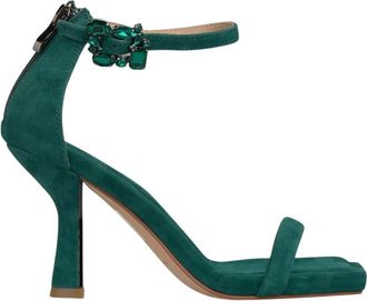 Alma En Pena Sandaal met hak en gesp - Dames - Sandalen met hakken - Groen - 40 EU - Schoenen