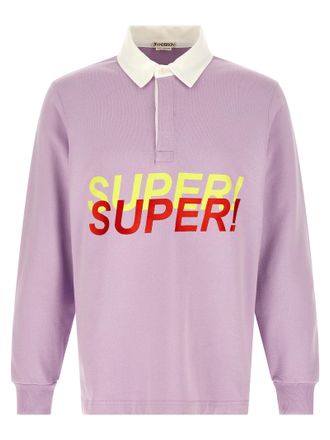 J.W.Anderson Purple Cotton Polo Mens Shirt
