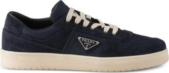 Prada Downtown Eyelets-detail Suede Sneakers