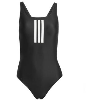 adidas 3 Stripes Mid Suit Badeanzug f&uuml;r Damen | schwarz
