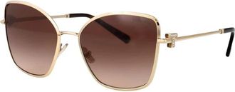 Tiffany & Co. Accessoires, Dames, Bruin, ONE Size, Crystal Accent Zonnebril