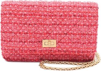 Chanel Portafoglio 2.55 matelassé con catena 2019 - Rosso