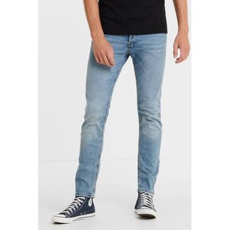 Jack & Jones JEANS INTELLIGENCE slim fit jeans JJIGLENN JJORIGINAL blue denim