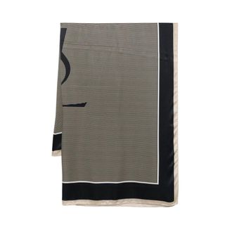 Saint Laurent Silky Scarf - male - Saint Laurent - Silk Scarves - Gray - ONE SIZE - Accessories