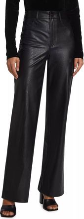 Paige Sasha Faux Leather Pant In Black