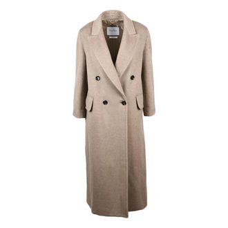 Max Mara Dames, Mantels, Beige, Maat: 3XS Kasjmier