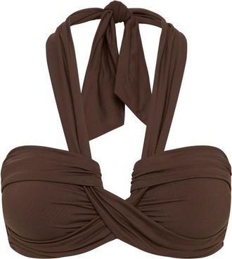 Seafolly Collective Halter Bandeau Bikini-Top f&uuml;r Damen | wei&szlig;