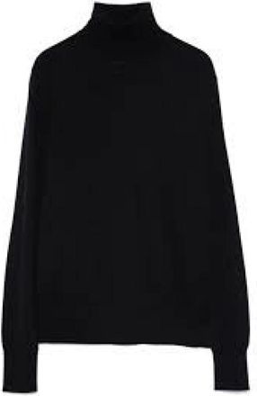 Forte_Forte Turtleneck Sweater - Dames - Coltruien - Zwart - M - Wol - Truien & Vesten