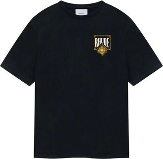 Rhude Playing Card T Shirt - male - Rhude - T-Shirts - Black - M - Tops