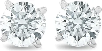 Pompeii3 1 1/4 cttw Diamond Studs 14K White Gold IGI Certified Earrings
