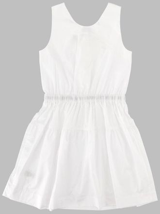 Burberry Raven Check Cotton Dress - White