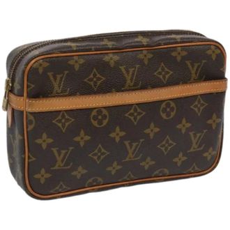 Louis Vuitton Pre-owned Tela clutches - - Pre-owned - Donna - Marrone - ONE SIZE