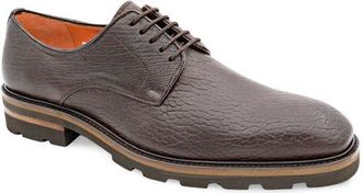 Mezlan Grained Leather Derby in Brown at Nordstrom, Size 10.5