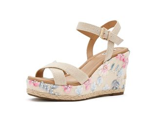 Dune London Kalmiah Womens Wedge Shoes Natural : 39.5 (US Womens 9.5) B - Medium, Textile