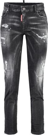 Dsquared2 Black Skinny Mid Rise Jeans