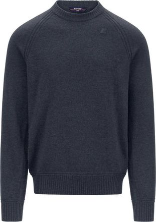 K-Way Sebas Wool Cashmere - Heren - Ronde hals truien - Zwart - M - Wol - Truien & Vesten