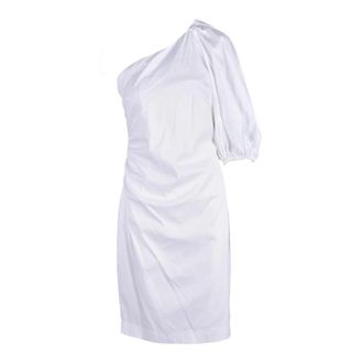 Access Fashion Damesjurk - Dames - Korte kleedjes - Wit - XL - Katoen - Kleedjes