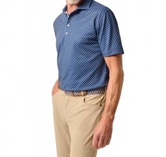 Johnnie-O Daisy Performance Polo In Navy