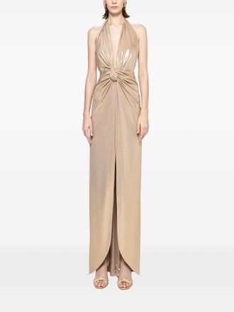 Nissa backless maxi dress - Oro