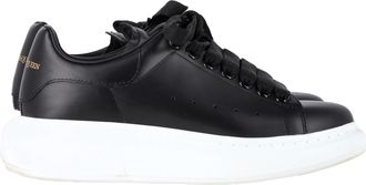 Alexander McQueen Alexander McQueen Pre-owned Womens Oversized Sneakers in Black Calf Leather - Size EU 36