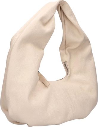 N&uacute;noo Small Alma Draped - Dames - Schoudertassen - Beige - ONE Size - Katoen - Tassen