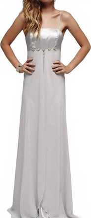 Milano Formals Silken Symphony Gown In Silver