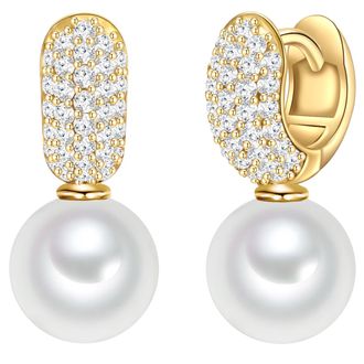 Rafaela Donata Womens Sterling Silver Earring - Gold - One Size