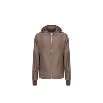 Rick Owens Moncler Ziplock Windbreaker, Unisex, Brown, Size: 0