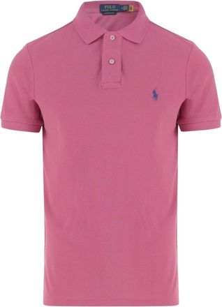 Polo Ralph Lauren Katoenen polo shirt met logo - Heren - Polos - Roze - M - Katoen - Tops