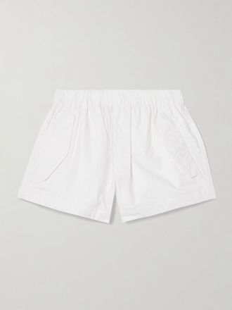 Wardrobe.NYC Shorts In Shell Di Misto Cotone Beach - Bianco