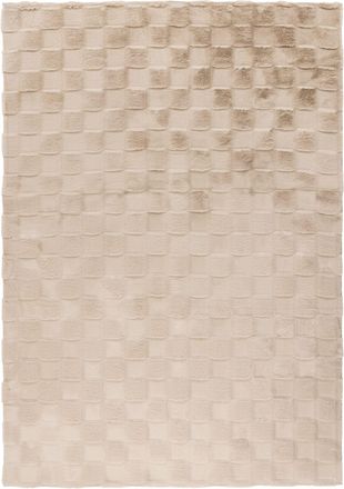LALEE Hochwertiger Hochflor Design Teppich Soul - Beige