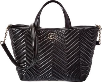 Gucci Gg Marmont Medium Leather Tote
