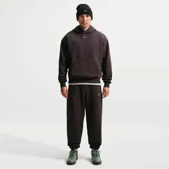 Nike Mens Solo Fleece Cuffed Pants in Brown | IX1930-220