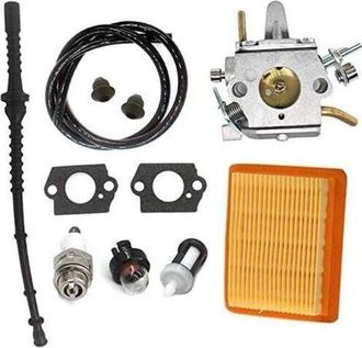 OEM Carburador Con Filtro De Aire Y Manguera De Combustible Para Desbrozadoras Stihl Fs400, Fs450, Fs480, Sp400 Y Sp450. Sustituye A Los Modelos Zama C1q 