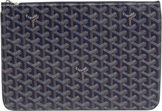 Goyard Pre-owned Clutches, female, Blue, Size: ONE SIZE Pre-owned Sena MM Clutch