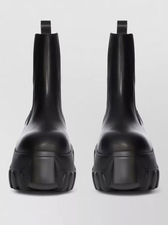 Rick Owens beatle ankle boots chunky sole elastic