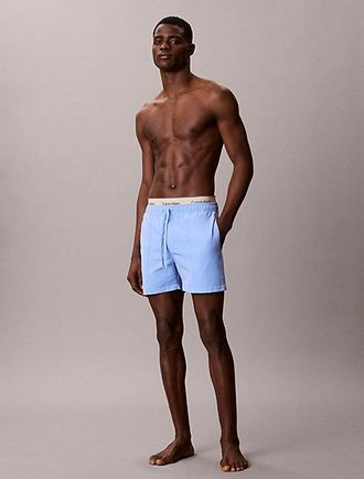 Calvin Klein Double Logo Waistband Swim Shorts