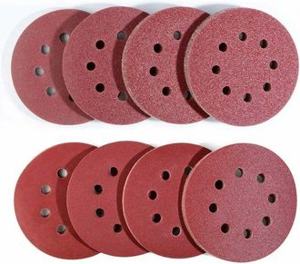 OEM Discos De Lijado De 80 Piezas Para Lijadora Exc&eacute;ntrica (juego De Papel De Lija De &Oslash;125 Mm), 10 X 40/60/80/120/180/240/320/400 Para Lijadora Orbital Al