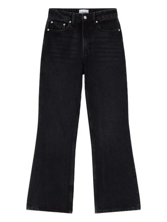 Ganni Flared jeans - Zwart
