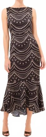 Misa Patricia Midi Dress In Stranded Pearls