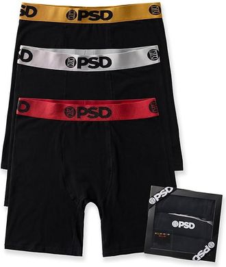 PSD Chrome Cotton 3-Pack Mens Underwear : MD, Cotton/Elastane/Microfiber