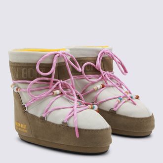 Moon Boot Womens Honey-White Sand _cover Tex Le Sole El Honey/white