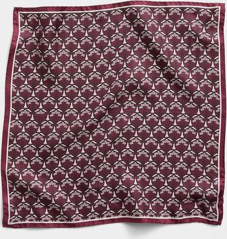 Liberty Womens Iphis square pure silk scarf Made with Liberty Fabric