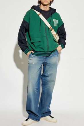 Golden Goose Reversible Sweatshirt Made From Combined Materials, Mens, Green