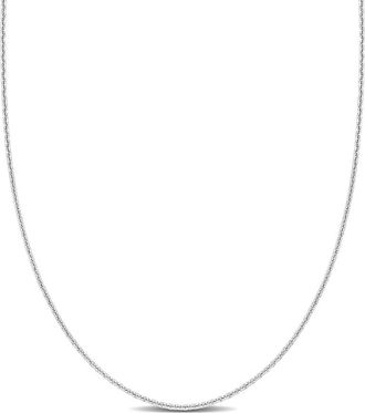 Amour Cable Chain Necklace In Platinum, 24 In