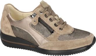 Waldl&auml;ufer Schoenen, Dames, Bruin, 40 EU, Leer, Himona Wedgesneaker