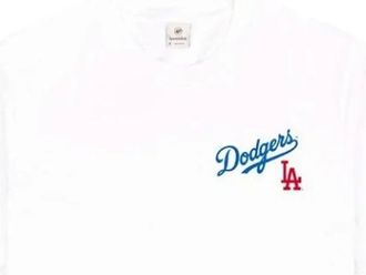 Sporty & Rich Tops, Dames, Wit, XL, Katoen, T-shirt met grafische print en ronde hals