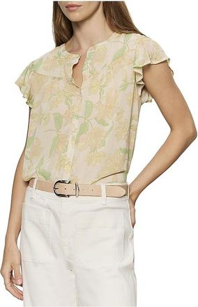 Sanctuary Free Spirited Ruffle Top Womens Clothing Gentle Lily : LG (US 10-12), Polyester