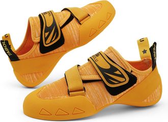 Generic Unisex Wear-Resistant Rock Climbing Shoes for Beginners Professional Climbers - Lightweight Rock Climbing Sneaker (Yellow,9.5)